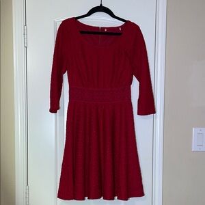 Elegant Red Women's Dress